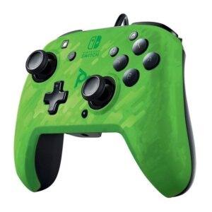 Nintendo Switch Faceoff Deluxe Controller + Audio Camo Green
