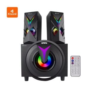 Zvucnik Kisonli TM-1000U 2.1 sistem remote Bluetooth microSD LED crni