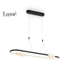 ARIA 16 LUSTER 44W 3000K CRNA/ROZE ZLATO