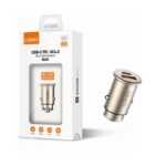 Auto punjac LDNIO C506Q PD, QC4+, 30W gold USB Lightning - Slika 8