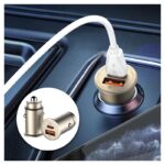 Auto punjac LDNIO C506Q PD, QC4+, 30W  gold USB Type C - Slika 5