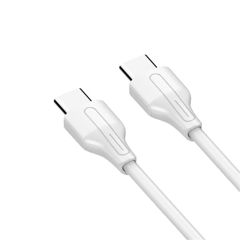 Data kabl LDNIO LC132-C 65W Type C na Type C beli 2m