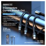 Data kabl REMAX Jany Series RC-124th 3.1A 3u1 crni 1.2m - Slika 2