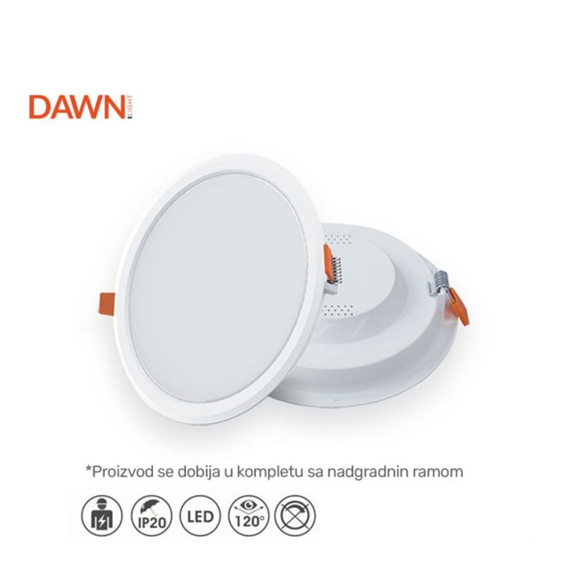 DAWN LED PANEL KNC1-12W 4000K 960lm 120° IP20 / RAM
