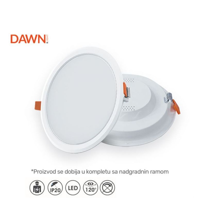 DAWN LED PANEL KNC1-18W 4000K 1620lm 120° IP20 / RAM
