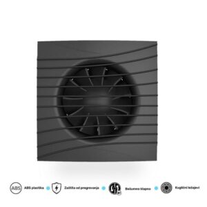 ERA VENTILATOR SILENT 4C CRNI