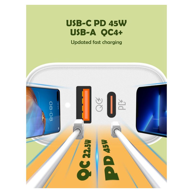 Kucni punjac LDNIO A2526C PD, QC4+, QC3.0, PPS 45W Type C na Lightning