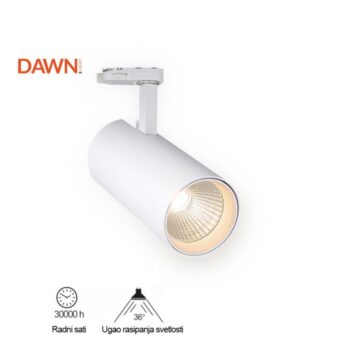 LED REF SINSKI JM-4068 10W 3000K 36° BELI (3-FAZE)
