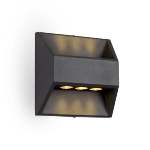 LED SVETILJKA 2562(2162) ZIDNA 6*1W 4000K IP54 SIVA