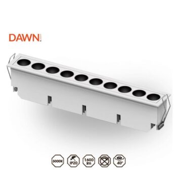 LED SVETILJKA FGL10 24W 3000K 40° BELA