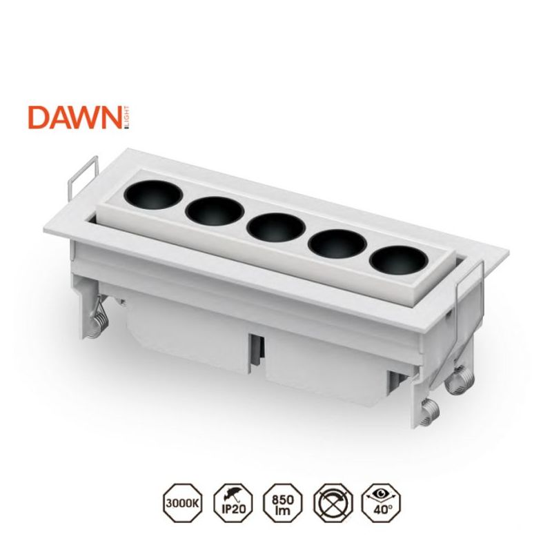 LED SVETILJKA FRG05 13W 3000K 40° BELA