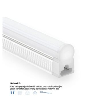 LED SVETILJKA KL T5 1,2m 24W 6500K SILVER