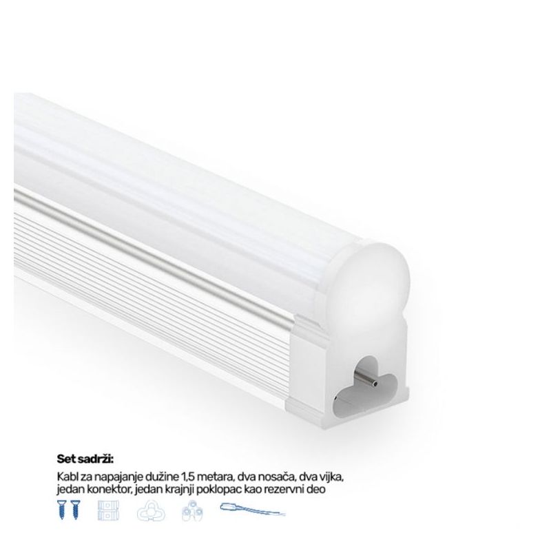 LED SVETILJKA KL T5 1,2m 24W 6500K SILVER