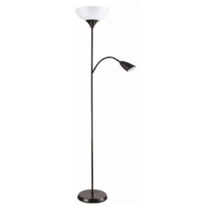 LUNA 184 PODNA LAMPA 1*E27+1*E14 CRNA