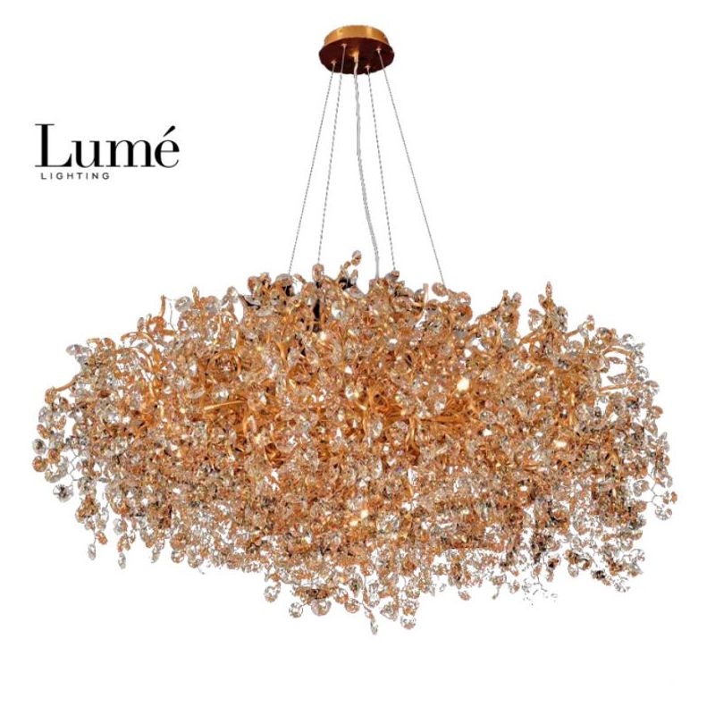 LUNA 202 LUSTER 18*G9 BRONZA (fi-120,h-70 cm)