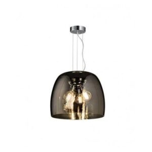 LUNA 64 VISILICA 3*E27 SMOKED GLASS