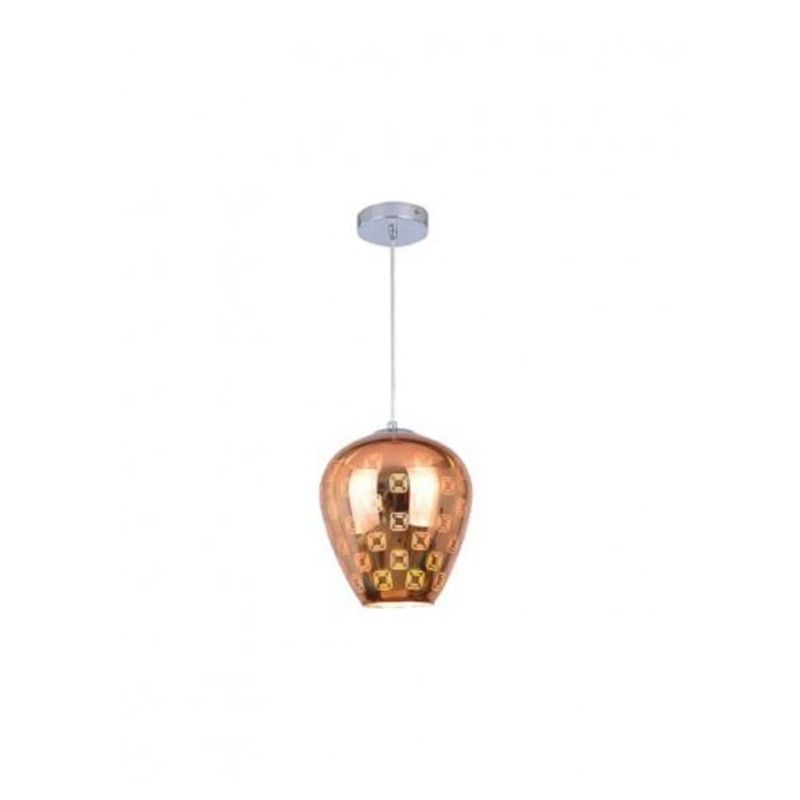 LUNA 84 VISILICA 3D 1*E27 HROM/BRONZA
