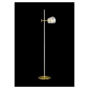 LUNA 91 PODNA LAMPA 1*E14 GOLD/WHITE/CLEAR GLASS