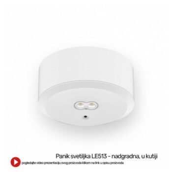 PANIK SVETILJKA LE513 6W 5000K 450LM NAD/UG IP20