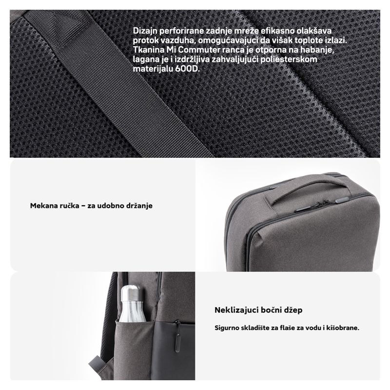 Ranac Xiaomi Mi Commuter tamno sivi
