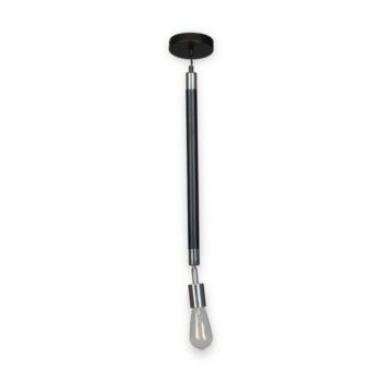 RUSTIK 65 VISILICA 1*E27 crna/hrom