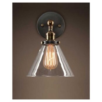 RUSTIK 98 ZIDNA LAMPA 1*E27 GOLD/CLEAR GLASS
