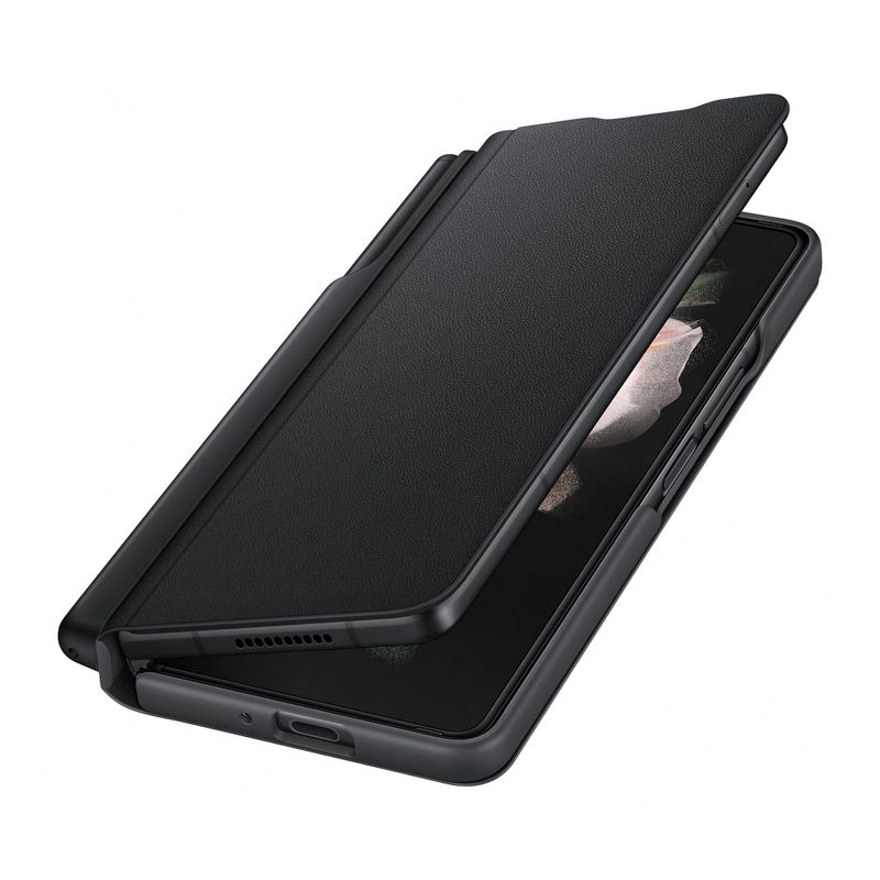 Samsung torbica kozna na preklop + olovka za Galaxy Z Fold 4 5G crna (EF-OK93P-CBE)