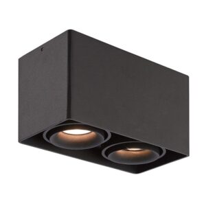 SVETILJKA JM-015 PLAFONSKA CRNA 2*GU10 IP20
