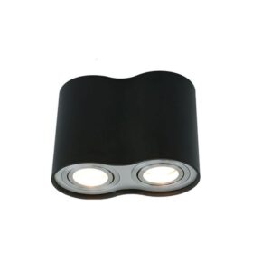 SVETILJKA JM-016 PLAFONSKA CRNA 2*GU10 IP20