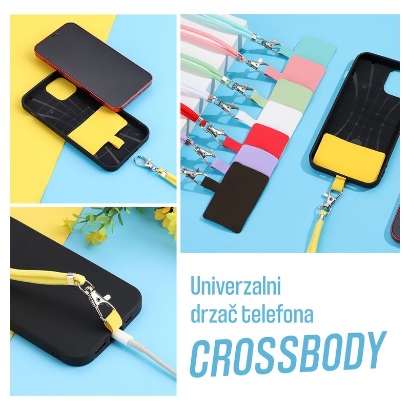 Univerzalni drzac telefona Crossbody beli