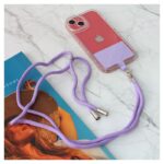 Univerzalni drzac telefona Crossbody ljubicasti - Slika 8