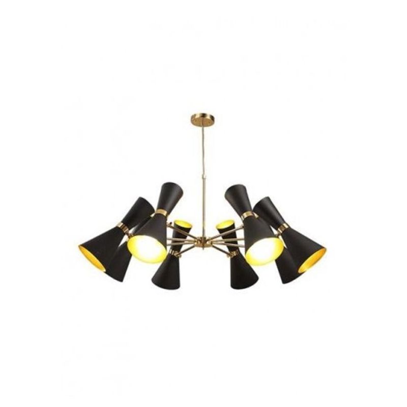 VESTA 230 LUSTER 8*E14 black/gold