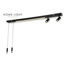 VESTA 484 VISILICA/PLAFONSKA SVETILJKA 33W+2*5W+2*6W 3000K CRNA