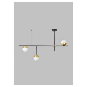 VESTA 511 LUSTER 3*G9 antique brass/black