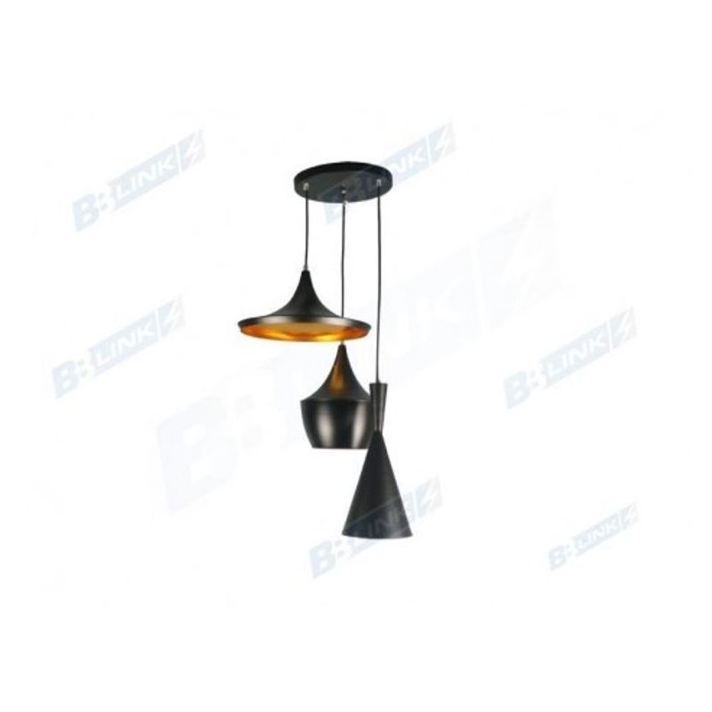VESTA 63 LUSTER 3*E27 CRNA