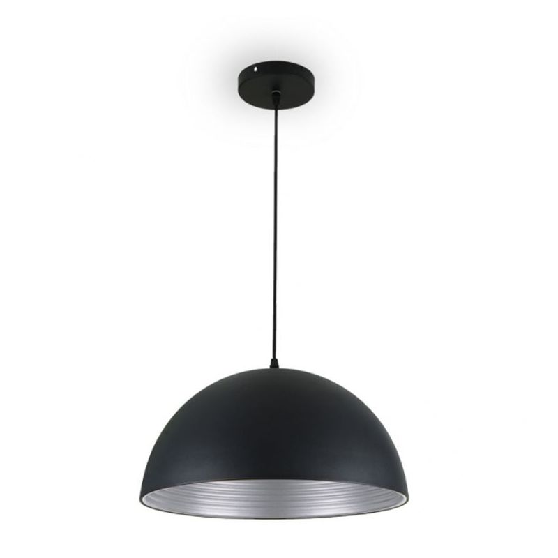 VESTA 92 VISILICA1*E27 CRNA/SILVER