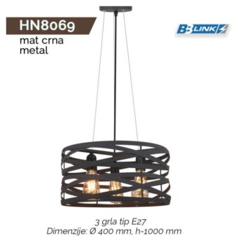 VISILICA HN8069A 3*E27 CRNA
