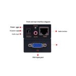 Adapter VGA na RJ45 Signal extender JWD-SP05 100m - Slika 3