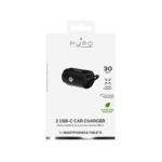 Auto Punjac Puro Mini Fast Charger 1USB-C+1USB-C 30W - Slika 7