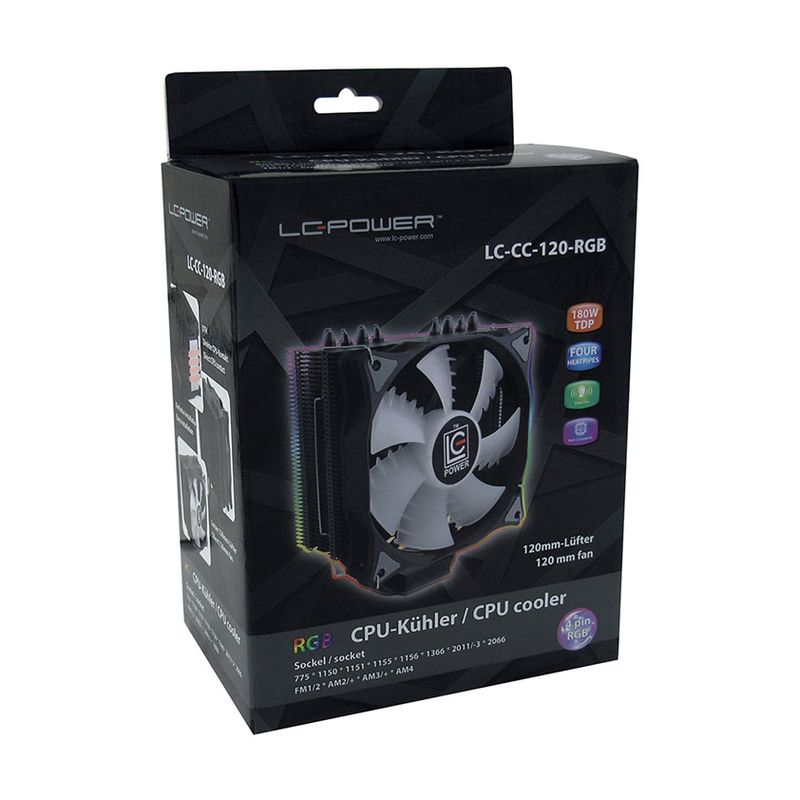 Cooler LC Power 1150/1151/2011/FM1/FM2/AM4/LC-CC-120-ARGB-PRO