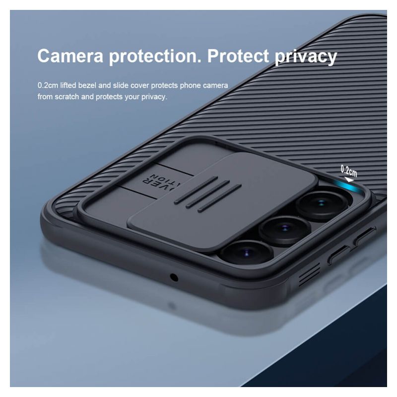 Maskica Nillkin CamShield Pro za Samsung Galaxy S23 Plus crna