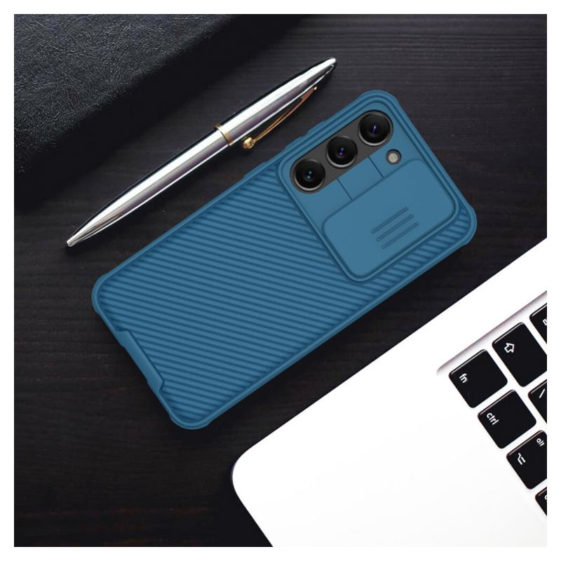 Maskica Nillkin CamShield Pro za Samsung Galaxy S23 Plus plava