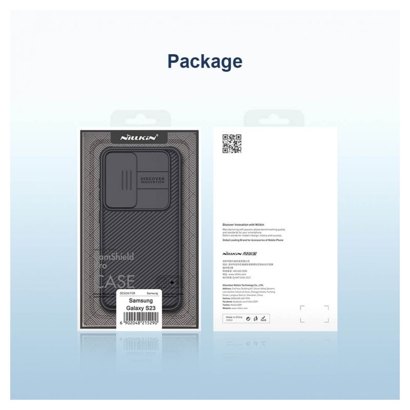 Maskica Nillkin CamShield Pro za Samsung Galaxy S23 Plus zelena
