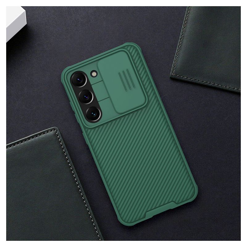Maskica Nillkin CamShield Pro za Samsung Galaxy S23 Plus zelena