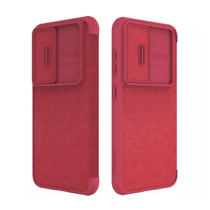 Maskica Nillkin Qin Pro Leather za Samsung Galaxy S23 Plus crvena