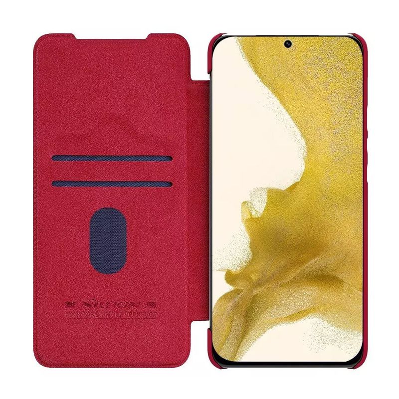 Maskica Nillkin Qin Pro Leather za Samsung Galaxy S23 Plus crvena