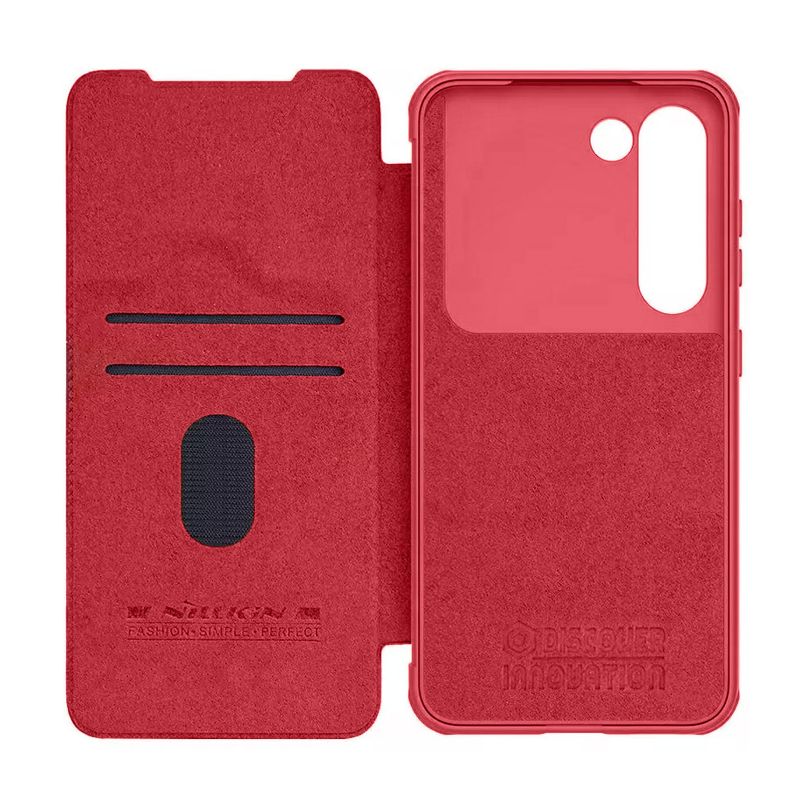Maskica Nillkin Qin Pro Leather za Samsung Galaxy S23 Plus crvena