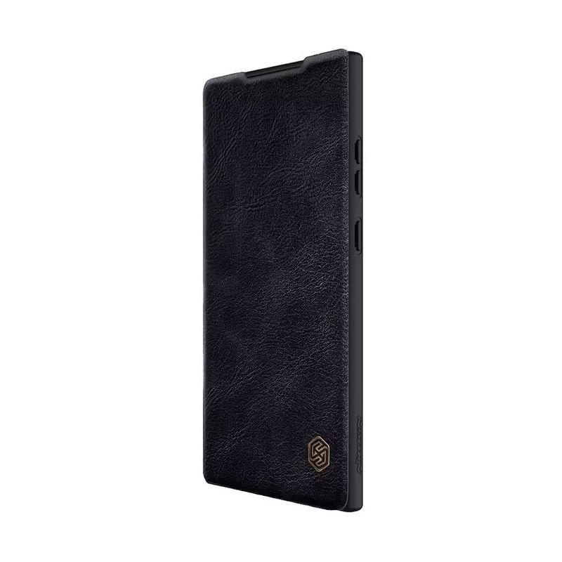 Maskica Nillkin Qin Pro Leather za Samsung Galaxy S23 Ultra crna