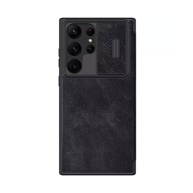 Maskica Nillkin Qin Pro Leather za Samsung Galaxy S23 Ultra crna