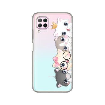 Maskica Silikonska Print Skin za Huawei P40 Lite/Nova 6 SE Cats